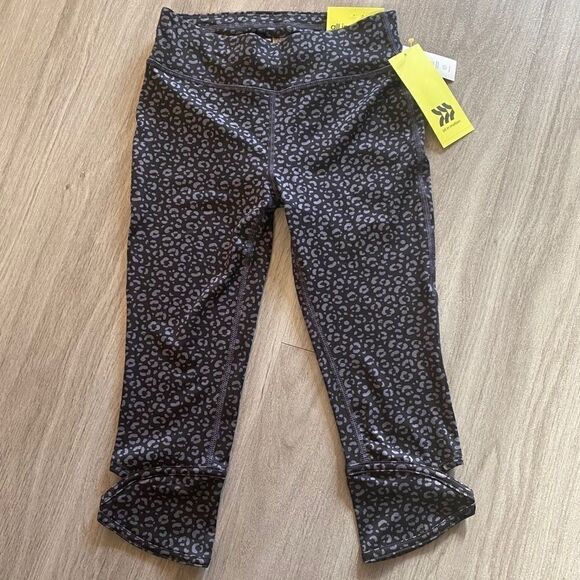 All in motion, athletic spandex ruched capris 7/8 - Picture 1 of 4